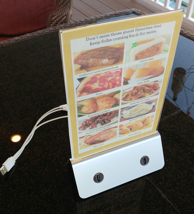 Restaurant Cell Phone Charging Station